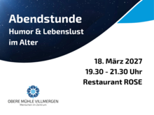 Abendstunde zum Thema: Humor & Lebenslust im Alter